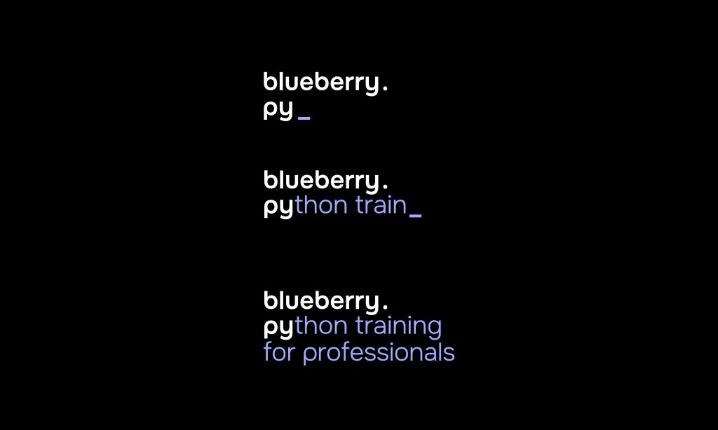 Blueberry.py Python Logo Animation Motion Design
